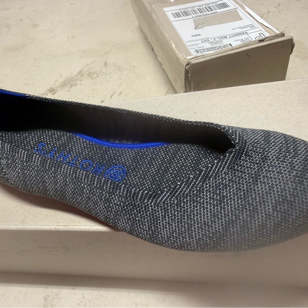 Rothy's Charcoal Knit Ballet Flats